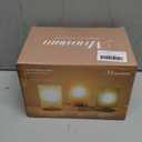 Mirasium Battery Operated Lamp, Cordless Table Lamp with Timer, Desk Bedside Lamps with LED Warm Light, Glass Small Table Lamp for Bedroom, Bathroom, Living Room, Home Decor - Frosted White