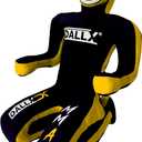 MMA Grappling Submission Sitting Dummy for Wrestling Judo Karate BJJ JIU Jitsu Punching Dummies Mixed Martial Arts Police Training Self Defense – UNFILLED (BLACKYELLOW, 4FT)