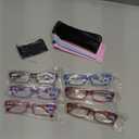 Gaoye Reading Glasses for Women, 6 pack Fashion Readers for Women Spring Hinge Eye Glasses, Blue Light Reading Glasses (*C1 Mix Color)