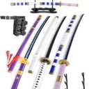 Cold Blade Katana Sword - 41 inches Katana Replica with Holster Belt and Display Stand - Sword with Authentic Design