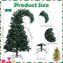 Daifunli Green 6 ft Crooked Top Christmas Tree