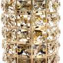 Wrought Iron Crystal Wax Melt Warmer Electric Oil Burner Wax Melt for Home, Kitchen, Living Room, Bedroom, SPA(Golden)