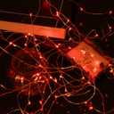 2 x Mikasol Fairy Lights Battery Operated, 1 Pack Mini 3*AAA Battery Powered Copper Wire Led Starry String Lights Firefly Lights for Bedroom, Christmas, Parties, Decoration (5m/16ft Red)