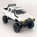 WPL C64-1 RC Crawler 1/16 Scale RC Truck Off Road RC Rock Crawler 4x4 Remote Control Pickup All Terrain RTR 260 Motor Upgraded Chassis Proportional Control 2.4GHz Axle Mounted Servo Adult