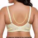 Wingslove Women's Full Coverage Minimizer Bra Wirefree Plus Size Bras Non-Padded Large Busts Comfort Straps Support (Beige)