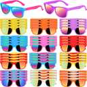48 Pack Kids Sunglasses Bulk Party Favors, Summer Party Supplies for Boys Girls, Neon Party Sunglasses for Kids, Pool Beach Party Favors, Gift for Birthday Party Outdoor Activity Age 3-8