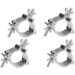 DragonX 4 Pack Heavy Duty 220 lb O-Clamp - Versatile 2 Inch Lighting Truss and DJ Light Clamp for Stage and Studio