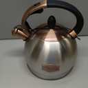 3Quart Whistling Tea Kettle Classic Teapot Stainless Steel Teakettle with Cool Grip for Stovetop (Silver)