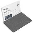 Veeloim Stone Bath Mat Diatomaceous Earth Shower Mat Non-Slip Super Absorbent Diatomite Stone Bath Mats for Bathroom Floor Quick Drying Natural Easy to Clean