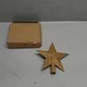 Ornativity Glitter Star Tree Topper - Christmas Gold Decorative Holiday Bethlehem Star Ornament