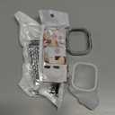 Supoix Compatible with Apple Watch Band 38/40/41/42/44/45/46/49mm+ Case, Women Jewelry Bling Diamond Rhinestone Replacement Metal Bands & 2 Pack PC Protector Case for iWatch Ultra 3/2/1 Series 11/10/9/8/7/6/5/4/3/2/1/SE (Silver)