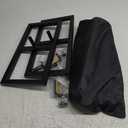 8.2FT Square Wedding Arch, Metal Black Heavy Duty Balloon Arch Adjustable Stand, Photoshoot Backdrop Stand Kit, Change Over The Table Rod Stand with Clamps for Baby Shower Party