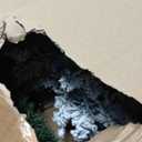 QBA 6FT Prelit Flocked Christmas Tree, Slim Pencil Tree with 400 Warm White Lights, 340 PVC Tips, Sturdy Metal Stand, Artificial Xmas Tree for Home Office Party Holiday Decoration