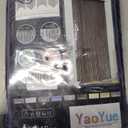 YaoYue Beaded Curtain Door String Curtains for Doorways Tassels Beads Hanging Fringe Hippie Window Hallway Entrance Wall Closet Bedroom Privacy Decor (Black, 39" W x 110" L (Pack of 1))