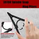 38700 Spindle Snap Ring Pliers, 12in Heavy Duty Internal External Snap Ring Pliers, for Installation and Removal of Circlips，Compatible with Ford Super Duty Pickups 2007 and Newer