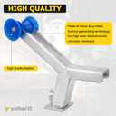 Boat Trailer Winch Post with Roller Compatible with 3" W X 4" H Boat Trailer Drawbar, Height Adjustable Boat Winch Mounts, Boat Trailer Winch Stand