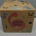 Mason Jar Toddler Cup | 8 oz Glass Cups with Silicone Sleeve & Lids | Spill-Resistant Smoothie & Snack Cups for Kids | BPA-Free | Stainless Steel Inner Straw (Pack of 4, Creamy Mushroom/Sweet Sage/Sunny Lime/Fuzzy Peach)