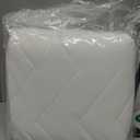 Full Size Waterproof Mattress Protector Quilted, Breathable Ultra-Soft Filling Mattress Pad, Fitted Deep Pocket Mattress Cover Fits 6''-19'' Mattress White