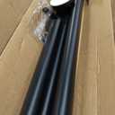 Tension Curtain Rod Black Shower Rod 40-166IN Extra Long Curtain Rods No Drilling Adjustable Tension Rods for Window Shower or Bathroom Outdoor Patio Diameter 1.26In