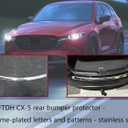 Rear Bumper Sill Protector for Mazda CX-5 2013-2024, Stainless Steel Accessories Cargo Trunk Scuff Plate Guard Tailgate Strip Auto Parts Protection