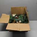 24 inch Christmas Door Wreath, Pine Wreaths for Front Door with Golden Ball Glittered Leaf Spray Stems Pinecones Berries Reef for Fireplace Xmas Decorations, Wall Window Indoor Outdoor Decor