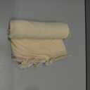 Kevin Textile 14x36 Inch Long Lumbar Pillow Cover 1 Pack Boho Fringe Decorative Rectangle Cushion Case with Tassels Neutral Cotton Woven Textured Farmhouse for Living Room Couch Sofa Bed, Beige