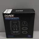 Upgraded 2000W 220V to 110V Converter for European Travel, Voltage Converter US to Europe for Hair Dryer Straightener Curling Iron, 2300W Adapter with EU/UK/AU/US Plugs for Laptop Camera Cell Phone (Black)