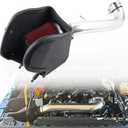 RiAiCiING Cold Air Intake Kit with Heat Shield Fit for 2018-2023 Jeep Wrangler JL/Gladiator 3.6L V6, Increases Horsepower & Torque, More Aggressive and Sporty Induction Sound(Silver)