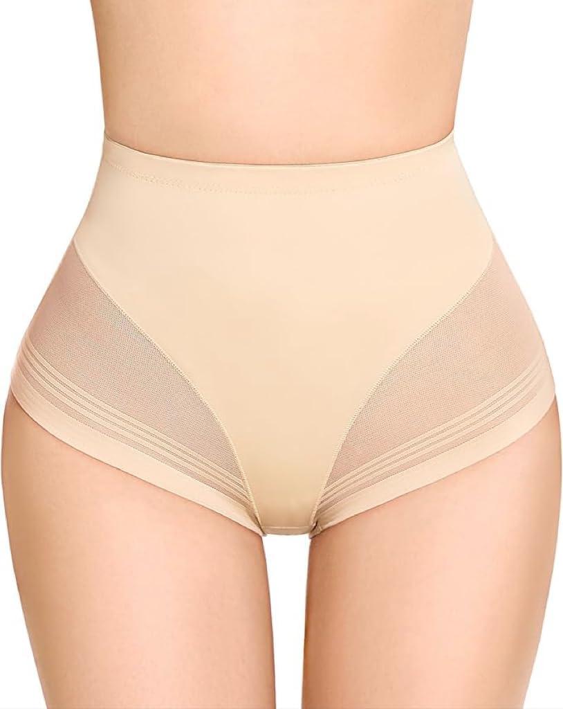 Shapewear Tummy Control Underwear - High Waisted Body Shaper Underwear Low Rise Compression Briefs Girdle Panty (Large)