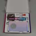 Electric Nail Drill File Professional 40000 RPM, Melodly Rechargeable Electric Nail File Machine Kit for Acrylic Gel Nails Polishing Removing, Portable Cordless Efile with Gold Bits Kit at Salon Home (Pink-blue)