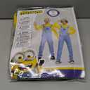 Bob Minions Costume for Kids, Official Minion Jumpsuit Outfit with Goggles and Hat, Classic Size Small (4-6)