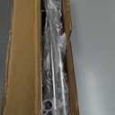 Heavy Duty Clothes Rack for Hanging Clothes, Double Rods Clothing Rack with Lockable Wheels, Rolling Garment Racks with Shelf, Easy to Assemble, Silver