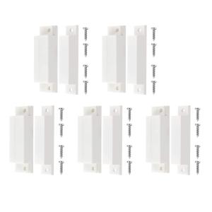 MC-31 Surface Mount Wired NC Door Contact Sensor Alarm Magnetic Reed Switch White 5 Pair