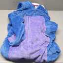 COSUSKET Snug Fit Unisex Adult Onesie Pajamas, Flannel Cosplay Animal One Piece Halloween Costume Sleepwear Homeware (Medium, Blue)