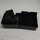 Carwiner 4 PCS Center Console Organizer Tray and Cup Holder Insert Compatible with 2021-2023 Tesla Model 3Y, Flocked/Silica Rubber Armrest Hidden Cubby Drawer Storage Box Interior Accessories