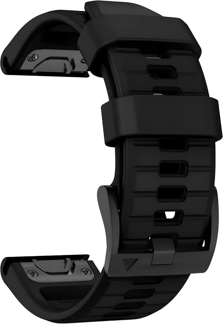 22mm watch band for garmin fenix 5 6 7 pro Sapphire Solar Forerunner 965 955 935 745 epix Pro Gen 2 47mm only soft silicone quick fit 22 watch bands replacement for men women