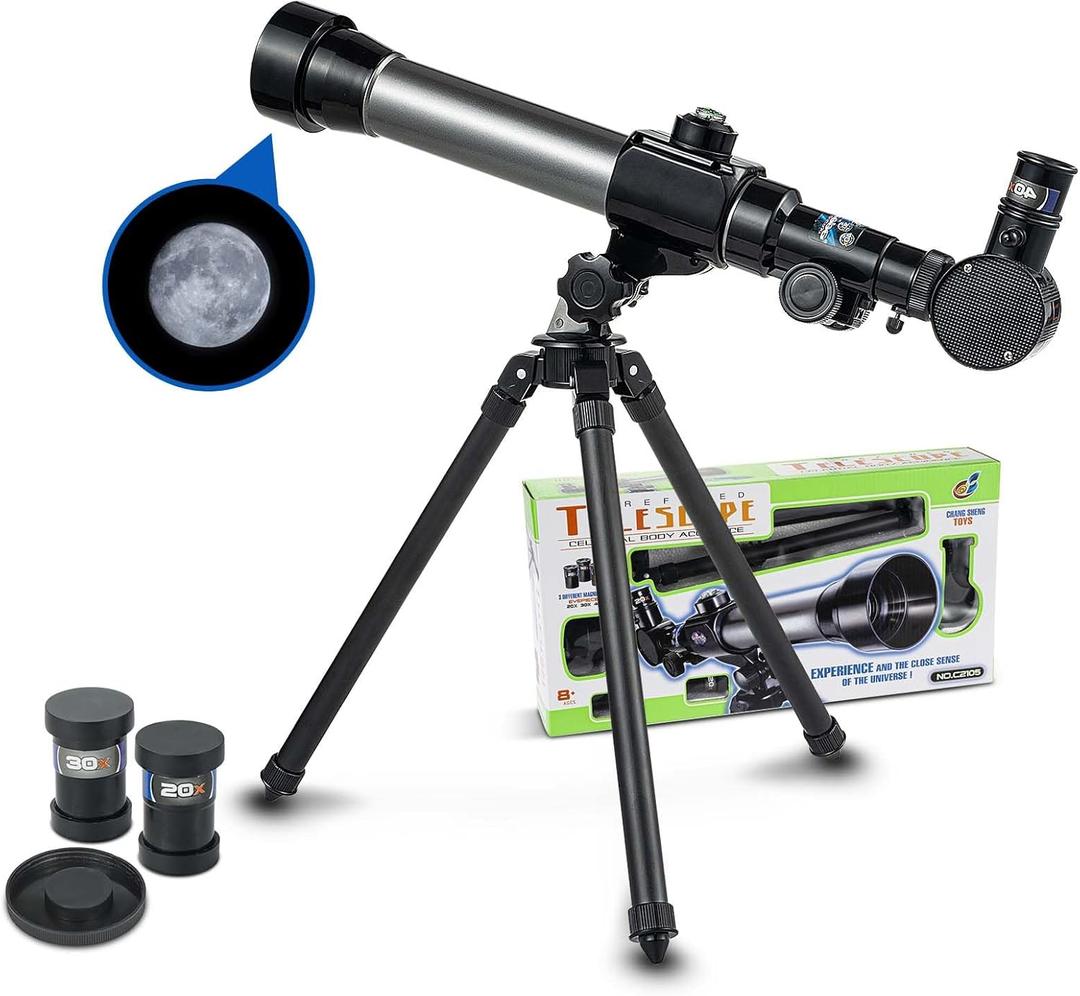 Astronomical Telescope, Professional 20X 30X 40X Astronomical Landscape Telescope with Tripod, Portable for Beginners