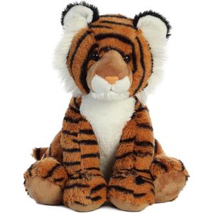 Aurora Cuddly Bengal Tiger Stuffed Animal - Cozy Comfort - Endless Snuggles - Brown 14 Inches