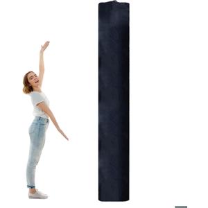 NICENEEDED Large Rug Storage Bag Fitting Rugs up to 8 x 10 Ft, Protection for Rolled Rug 24 x 116 Inch, Black Drawstring Carpet Storage Pouch Oxford Cloth Rolled Rugs Moving Packing Bag