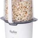 Presto 04812 PopLite Our Munch Hot Air Popcorn Popper - Family Sized, Built-In Serving Bowl, Compact Design, 15 Cups, White