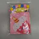 ADOGGYGO Dog Birthday Bandana Scarf and Dog Girl Birthday Party Hat with Cute Bow Tie for Medium Large Dog Pet (Large) (Pink)