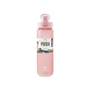 MANNA Push Bottle 39oz Plastic with Straw, Pink