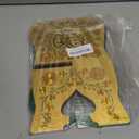 Milisten Wooden Book Stand Vintage Ramadan Quran Holder Folding Bible Display Stand Decorative Islamic Eid Mubarak Bookshelf Organizer for Reading Prayer Chapel Golden