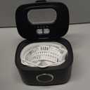 Ultrasonic Jewelry Cleaner, 47kHz Ultrasonic Retainer Cleaner Machine, 600ml Dental Cleaning Pod with 5 Modes, Dual Brush Ports and U-V Lights, Digital Timer for Eyeglasses, Rings, Watch Strap (Black)