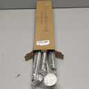 Ausemku Shower Curtain Rod - 32-92 Inch Rustproof Tension Rod, Non-Slip Spring Design, No Drilling Adjustable Curtain Rod for Bathroom, Kitchen, and ClosetSilver