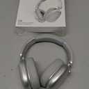 RORSOU C6 Active Noise Cancelling Headphones, Wireless Over Ear Bluetooth Headphones, 60H Playtime, Lightweight Folding Deep Bass Comfort Fit Ear Cups Headset with Mic for iPad/Travel/PC/Home Silver