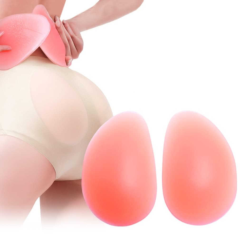 Silicone Butt Pads for Women Reusable 1 Pair Hip Enhancer Inserts, Invisible Booty Lifter Shapewear Pads for Jeans, Dresses & Everyday Outfits