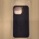 ESR MagSafe Silicone Case with Built-in Stand for iPhone 15 Pro Max - Military-Grade Protection, Camera Stash, Magnetic Phone Case, Cloud Series, Dark Blue