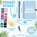 Honeydak 60 Pcs Social Worker Appreciation Gifts Set Inspirational Thank You Gift Bulk Include 16 oz Plastic Tumbler Cups with Lid Notebooks Pens for Graduation Volunteer Teachers Coworkers(Lovely)