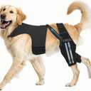 Dog Knee Brace for Torn ACL Hind Leg, Dog Leg Braces with 4 Metal Stabilizers Helps with Torn CCL, Luxating Patella, Ligament Injuries, Hip Dysplasia XL
